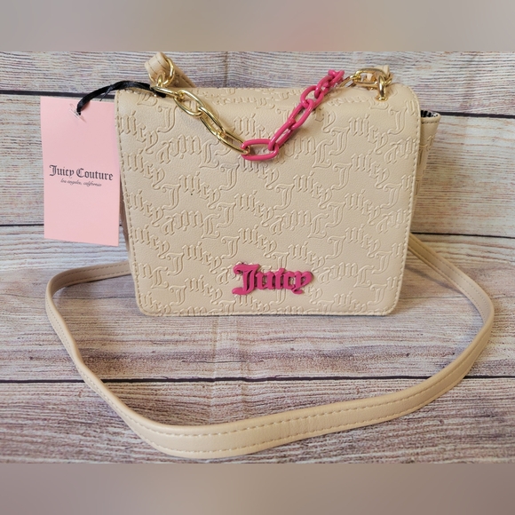 Juicy Couture Handbags - Juicy Couture Sandstone with Pink